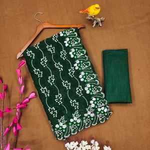 Vestido de noche elegante del bordado de la secuencia del diseñador/Sari para el desgaste del partido - Product Image 1