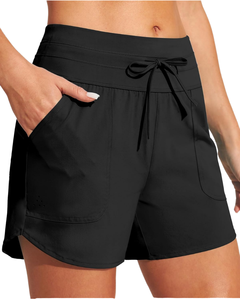 Shorts Deportivos de Lona para Hombre, Doble Capa, Transpirables, Largos hasta la Rodilla, Cintura Alta, Cierre con Cordón, Estilo Atlético, Venta al Por Mayor - Product Image 1