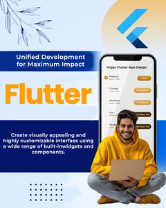 Excellent Smooth Touch App with Screen Size Fit and Dark Mode Flutter React Native App <b>Development</b> for News Blog - Product Image 5