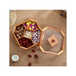 Wooden Spice <b>Box</b> Handmade Masala Dabba with Lid Kitchen Storage Organizer for <b>Herbs</b> Seasonings Salt Pepper and Dry Spices - Product Image 6