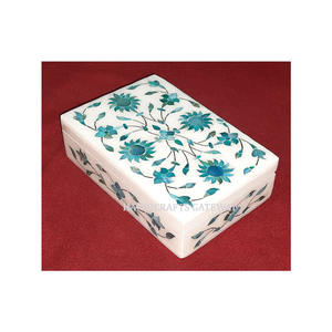 Estilo de lujo Mezcla atractiva Madre de perla Diseños con incrustaciones hechas a mano Forma rectangular Cajas con incrustaciones de madre de perla para compradores - Product Image 4