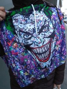เสื้อฮู้ดดี้พิมพ์ลายดิจิตอล 3 มิติ ลายโจ๊กเกอร์ แบบสวมหัว ทรงหลวม แฟชั่น แห้งเร็ว สำหรับฤดูใบไม้ร่วง ผลิตจากโพลีเอสเตอร์ 100% ขายส่ง - Product Image 4
