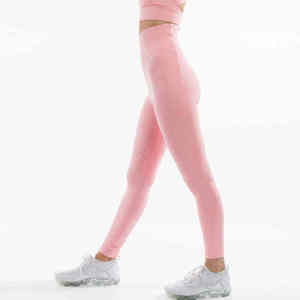 Leggings de Yoga de Cintura Alta para Mujer, Color Amarillo Sólido, de Secado Rápido, con Cinturón, Elásticos en Cuatro Direcciones, de Spandex y Poliéster, Largo hasta la Pantorrilla - Product Image 6
