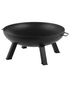 Fogueur extérieur moderne en métal Fira Pit avec finition thermolaquée, conçu pour les rassemblements familiaux, offrant un contrôle du feu sécurisé - Product Image 4