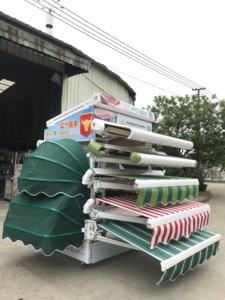 Sang Trọng Cơ Giới Acrylic không thấm nước Vải nhôm đầy đủ Cassette mái hiên Patio có thể thu vào mái hiên nhà máy - Product Image 5