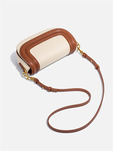 Sac bandoulière femme en forme de coquille, en cuir PU, avec boucle réglable, fermeture à fermoirs, style minimaliste, ferrures dorées, grande taille - Product Image 3