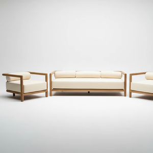 Exclusivo Conjunto de Sofás para Exteriores Caira, Teak Tejido a Mano de Grado A, Sofá Seccional Espacioso, Diseño Minimalista, Cómodo y Duradero para Exteriores - Product Image 3