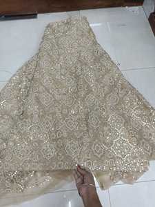 Tela de bordado Net Embroidery CutDana, ancho de 44 pulgadas, para usar en vestidos, saris, lehengas, etc. - Product Image 4
