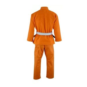 Authentic <b>Orange</b> Black Collar Lightweight Breathable Martial Arts Competition Training Adult Youth Style Taekwondo Uniforms - Product Image 2