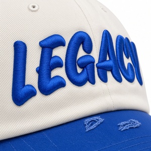 Gorra de Béisbol de Algodón Ajustable Casual para Hombre Phi Beta Sigma, Blanca y Azul Rey, con Bordado de Letras Legacy y Visera Desgastada - Product Image 6