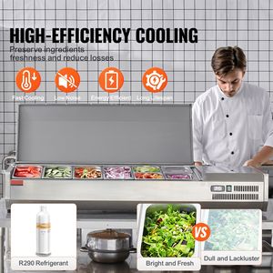 Stazione Elettrica da Banco per Condimenti 150W 4 Vaschette in Acciaio Inox 304 - Product Image 2