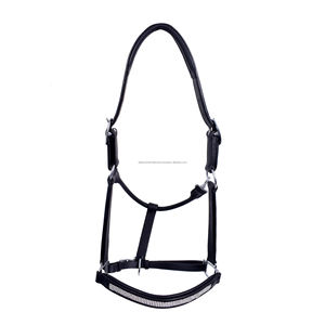 Équipement d'équitation de qualité supérieure Bling Crystal Décoratif Fancy Horse Halter Cuir solide et durable - Product Image 1