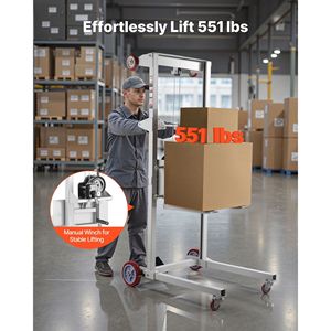 Apilador Manual Multifuncional con Capacidad de 551 Libras, Carretilla Elevadora de Paletas con Altura Máxima de Elevación de 70, Elevador de Materiales - Product Image 2