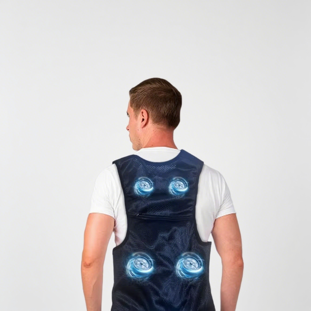 OEM Men's Vests & Waistcoats Summer Semiconductor Breathable Air Conditioning Clothes Hot and Cold Clothing