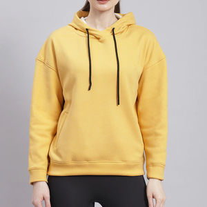 Vente en gros – Nouveauté 2026 – Sweat à capuche confortable en polaire pour femme, 100 % coton, avec logo personnalisé sur le devant, idéal pour l'hiver - Product Image 1