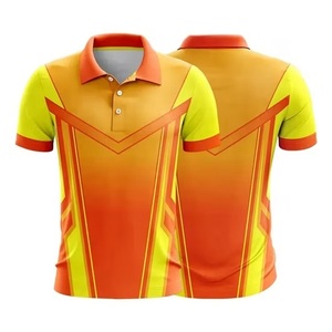 Polo à manches courtes pour hommes en gros, polos personnalisés imprimés, polos numériques par sublimation pour hommes, t-shirts polo Gulf - Product Image 3