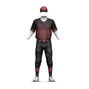 Uniformes de baseball et de softball personnalisés, maillots et pantalons pour équipes adultes, sublimation, manches courtes, grande taille - Product Image 3