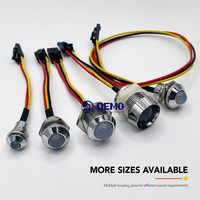 Indicateur de signal LED RVB adressable 12V étanche IP67, chrome 5mm, pré-câblé, WS2812B pour le style des camions et l'utilisation industrielle