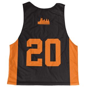 Logo personnalisé réversible Sublimation impression Lacrosse Pinnies Jersey avec un design personnalisé pour la ligue de crosse et les équipes - Product Image 5