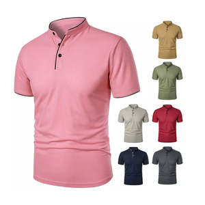 Camiseta de Manga Corta para Hombre, Diseño con su Propio Logotipo, Antiarrugas, Tejido Sólido, 100% Algodón, para la Temporada de Verano, Venta al Por Mayor - Product Image 1