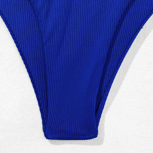Traje de Baño de Dos Piezas de Color Sólido para Adultos, Nuevo Diseño con Cordones, Bikinis de Secado Rápido, Talla XS, Ropa de Playa, Estilo Moderno, Venta al Por Mayor - Product Image 6