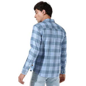 Hombres XL de alta calidad de manga larga Casual para Polos de color sólido personalizado de algodón transpirable de punto al aire libre desgaste antiarrugas - Product Image 2