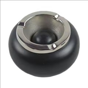 With Top Lid Cigarette <b>Ashtray</b> For Office Livingroom Table Top Ash Containing Use Metal <b>Ashtray</b> & Container - Product Image 4