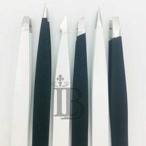 Pince à épiler durable pour sourcils, ciseaux à ongles à ressort à pointe dorée pour cils, ensemble de pinces à épiler avec logo personnalisé, emballage, prix de gros - Product Image 6