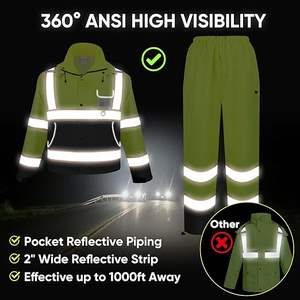 Trajes Ignífugos de Alta Calidad, Chaquetas Reflectantes de Seguridad de Alta Visibilidad, Chaqueta Impermeable, Ropa de Trabajo - Product Image 5