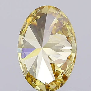 Diamante Cultivado en Laboratorio, Corte Ovalado, Color Amarillo Intenso, Claridad VS1, 0.31 CT/PC, SHRAMAN DIAMOND, para Joyería Fina y Fabricación de Anillos - Product Image 3