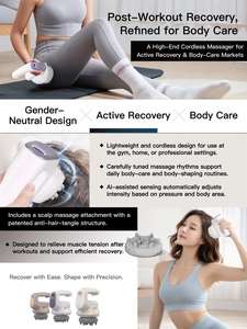 Masseur corporel pour le remodelage et le raffermissement, appareil de pétrissage rotatif rechargeable - Product Image 3