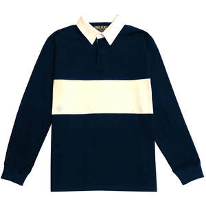 Maillots d'entraînement de rugby en jersey tricoté 100% coton, motif uni, manches longues, impression numérique, haute qualité, personnalisables en gros - Product Image 3