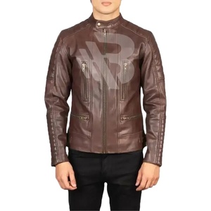 Offre Spéciale 2023 nouveau Design hommes <span class=keywords><strong>veste</strong></span> en <span class=keywords><strong>cuir</strong></span> décontracté col montant <span class=keywords><strong>veste</strong></span> pour hommes qualité supérieure élégant hommes vestes pour hivers - Product Image 1