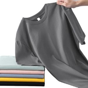 Camiseta de hombre con cuello en V de manga corta 100% algodón GSM Casual superventas precio barato camiseta de moda diseño personalizado - Product Image 5