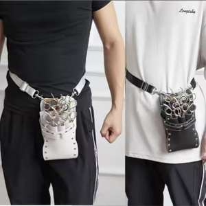 Étui de protection professionnel en cuir de luxe pour ciseaux de barbier, anti-odeur, design confortable et décontracté, haute qualité - Product Image 5