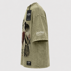 Camiseta Oversize de Algodón con Hombros Caídos, Estilo Boxy, Lavado Ácido y a la Piedra, Impresión Serigrafiada y DTG Personalizada al por Mayor - Product Image 2