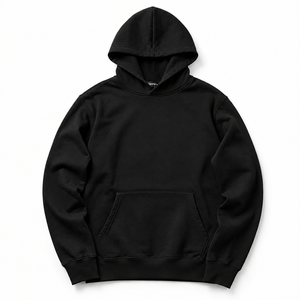 100% Cotton Heavyweight Fleece 370 GSM High Quality <b>Red</b> Unisex <b>Hoodie</b> with Custom Front Logo Position Eco-Friendly & Quick Dry - Product Image 2