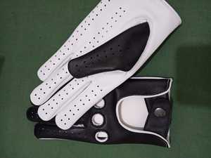 Guantes de Cuero Genuino Personalizados para Hombre, Estilo Vintage, Perforados, Transpirables, con Orificios para los Nudillos, para Conducir Automóviles, Viajar, Clásicos - Product Image 2