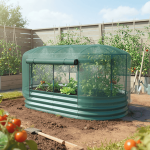 Kit per Aiuola Rialzata Zincata con Rete per una Protezione Avanzata del Giardino - Product Image 1