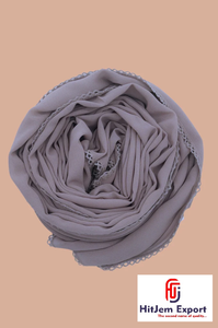 Soft Drape Neckwear Fabric Cotton Viscose Polyester Blend Lightweight <b>Scarf</b> Textile OEM ODM Private Label Custom Manufacturer - Product Image 5