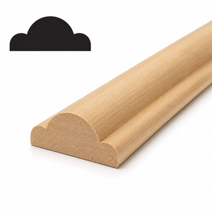 Moulures décoratives en bois massif, garnitures en bois naturel pour meubles de cuisine, décoration intérieure, longueur personnalisée, OEM ODM - Product Image 1