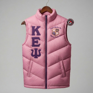 Kapa Epsilon Psi ขายส่งราคาถูกฤดูหนาวผู้ชายเสื้อกั๊กปักเป้าผู้ชายสบายผู้ชายเสื้อกั๊กปักเป้า - Product Image 2
