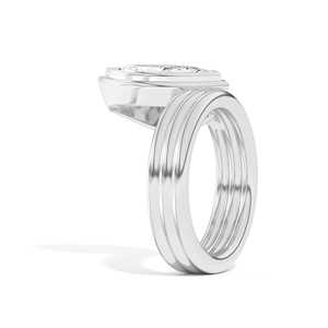 Anillo Espiral Personalizado con 2 Quilates de Diamantes Marquise Cultivados en Laboratorio, Oro Sólido de 14K/18K, Banda Ancha con Engaste de Bisel, Venta al por Mayor, Certificado IGI, Precio de Fábrica - Product Image 5