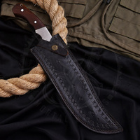 Neues Design 2026 Maßgefertigtes Handgemachtes D2-Stahl Bowie-Messer mit Holzgriff und Hochwertiger Lederscheide für Camping und Outdoor-Aktivitäten