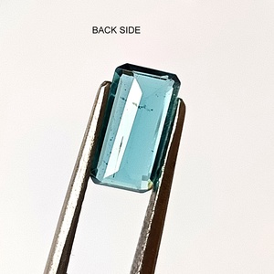 Tourmaline Facettée Naturelle Bleu Aqua 1,10 Carat de Zambie, Coupe Émeraude, Qualité Premium, Bon Éclat, Pierre Précieuse, Gemmes de Saphir - Product Image 5