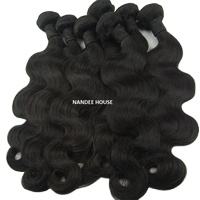 ผมแท้ 100% จากอินเดีย ยี่ห้อ Nandee House คุณภาพสูง ดูเป็นธรรมชาติ แบบผมวัด สีบลอนด์ 613 ผมตรงบราซิล - Product Image 6