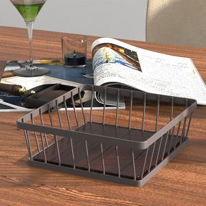 Porta Servilletas Decorativo de Metal para Invitados, Porta Servilletas de Papel Plano para Mesa de Cocina - Product Image 1