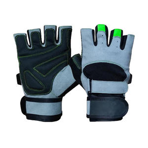 Guantes Deportivos QASWA Premium de Cuero Vacuno Auténtico con Cierre de Gancho y Bucle, Antideslizantes, Profesionales, para Levantamiento de Pesas, Protección y Soporte para las Manos - Product Image 1