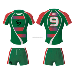 Conjunto de Camiseta y Pantalones Cortos de Rugby Personalizados, Proveedor de Uniformes de Rugby OEM, Equipo Profesional de Rugby, Ropa Deportiva Sublimada - Product Image 6
