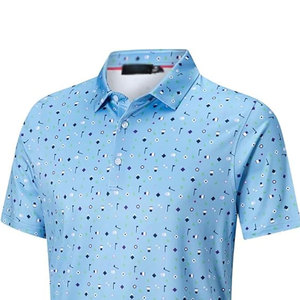 Camiseta Deportiva Informal para Hombre, de Lona Sólida, Ligera, Transpirable, de Secado Rápido, Manga Corta, para Golf - Product Image 2